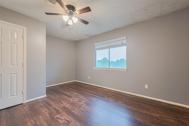 10834 Glenora Dr, Houston, TX 77065 - unfurnished room featuring wood finished floors, ceiling fan, and a textured ceiling