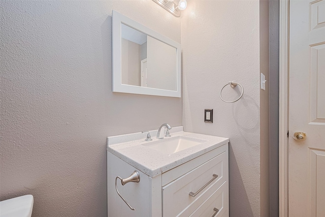 10834 Glenora Dr, Houston, TX 77065 - half bathroom featuring vanity and toilet