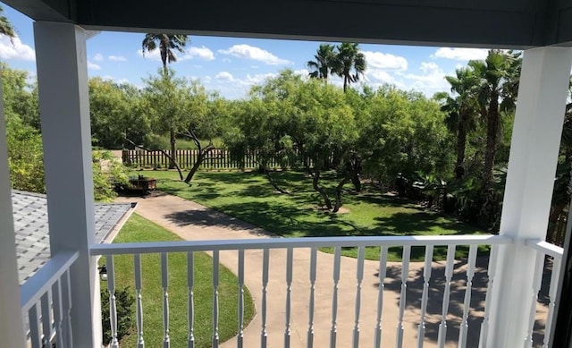 view of balcony