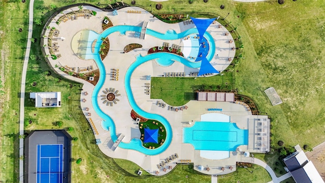 drone / aerial view