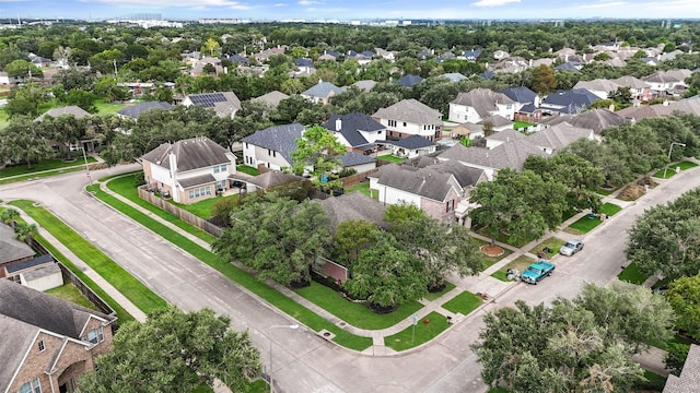 bird's eye view featuring a residential view