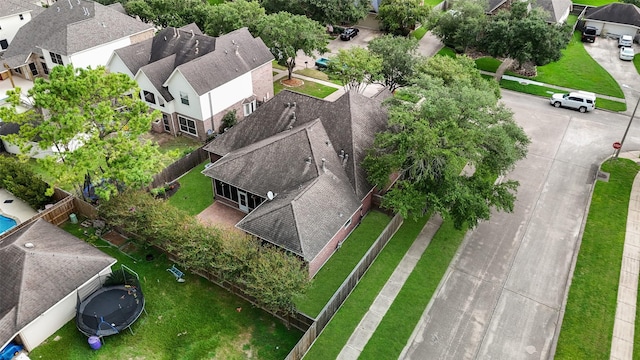 birds eye view of property featuring a residential view