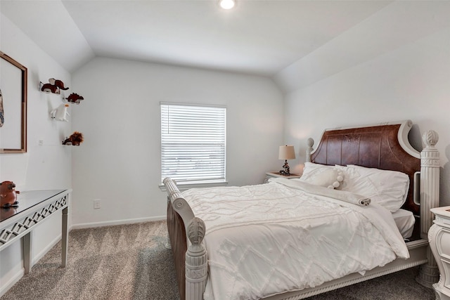 6006 Henry Hamlet Dr, Conroe, TX 77304 - bedroom featuring vaulted ceiling, carpet floors, and baseboards