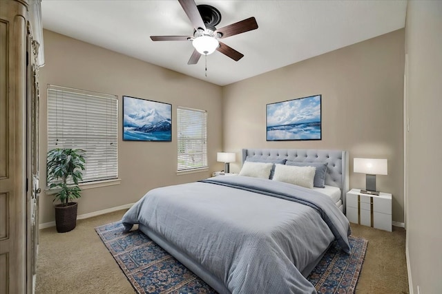 13538 Scenic Glade Dr, Houston, TX 77059 - bedroom featuring carpet, baseboards, and a ceiling fan