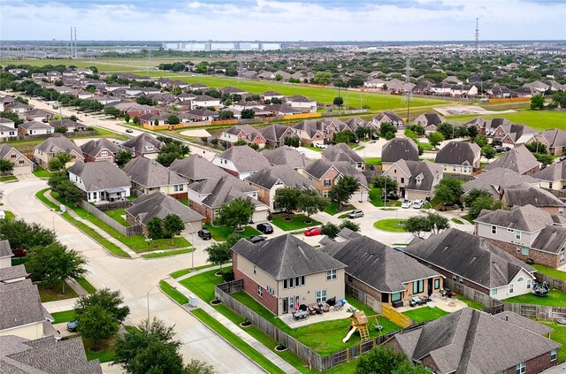 birds eye view of property featuring a residential view