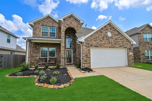 23109 Zinfandel Dr, Alvin, TX 77511 - traditional home featuring brick siding, driveway, and an attached garage