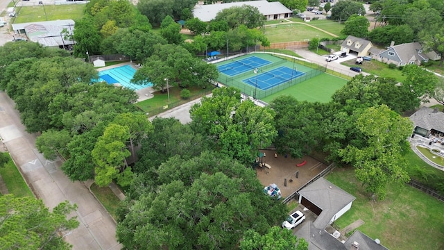 12510 Deep Spring Ln, Houston, TX 77077 - aerial perspective of suburban area featuring a pool