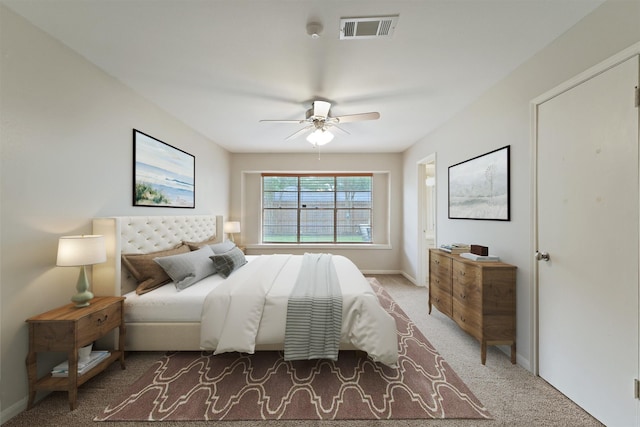 12510 Deep Spring Ln, Houston, TX 77077 - carpeted bedroom with baseboards and ceiling fan