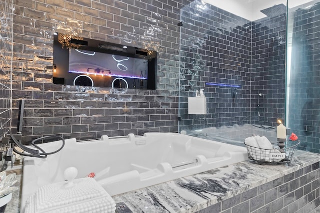 full bath with a bathtub