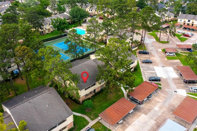 14515 Wunderlich Dr Unit 1602, Houston, TX 77069 - aerial perspective of suburban area with a pool