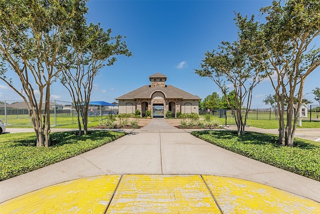 surrounding community with fence