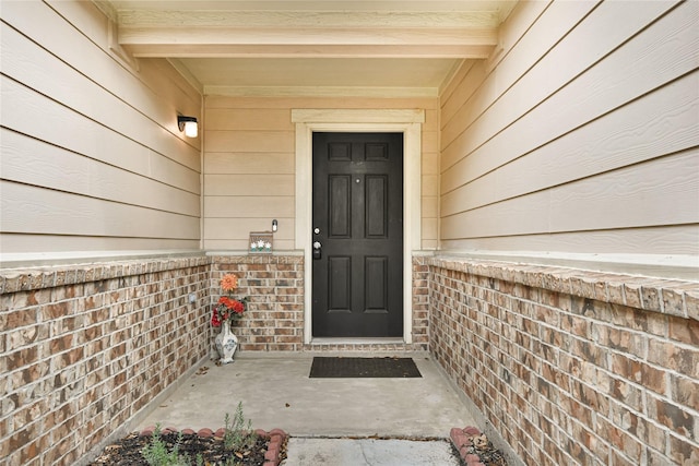 view of exterior entry