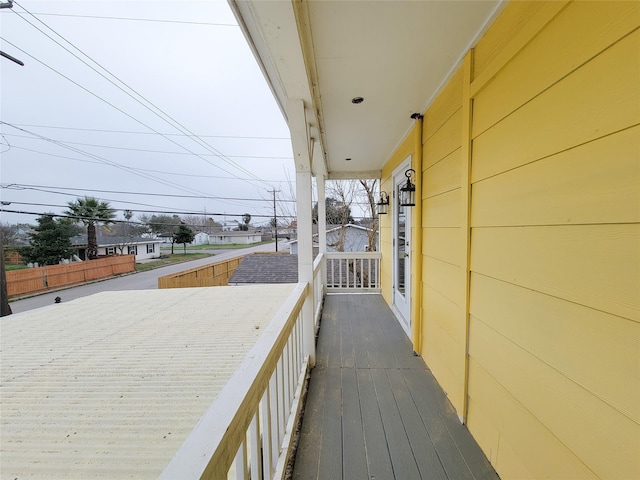 5703 Fraser Ave, Galveston, TX 77551 - view of wooden terrace