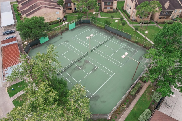 aerial view featuring a residential view
