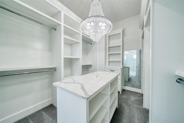 2420 Sumpter St, Houston, TX 77026 - walk in closet with a chandelier