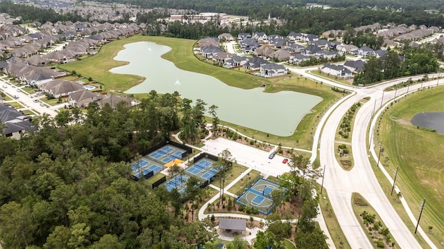 4381 Victoria Pine Dr, Spring, TX 77386 - aerial view of property's location featuring nearby suburban area and a nearby body of water