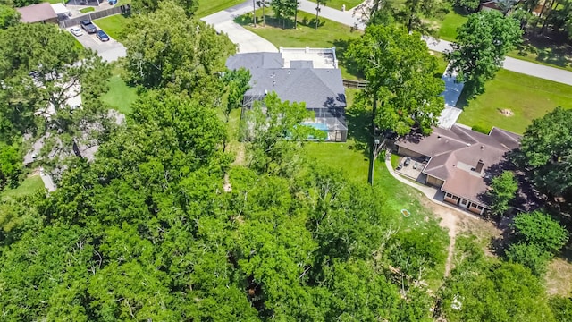 bird's eye view with a residential view