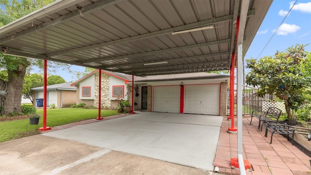 exterior space with fence