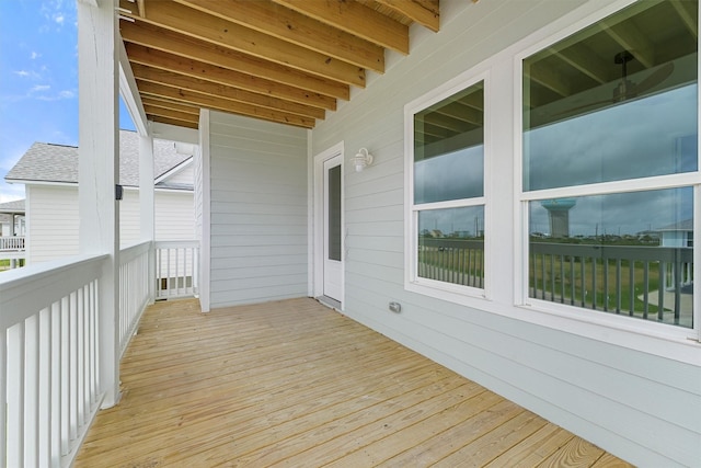 4042 Miramar Ct, Galveston, TX 77554 - view of wooden deck