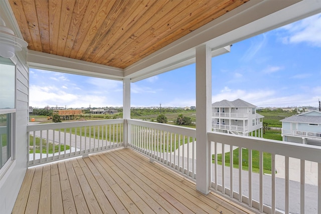 4042 Miramar Ct, Galveston, TX 77554 - view of wooden terrace