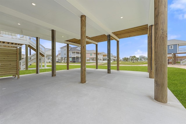 4042 Miramar Ct, Galveston, TX 77554 - view of patio / terrace featuring a residential view