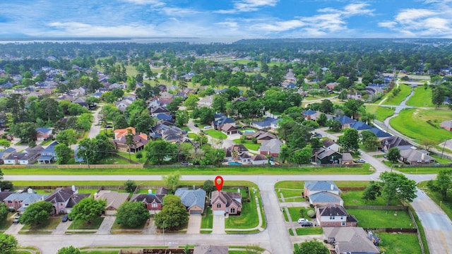 aerial view featuring a residential view