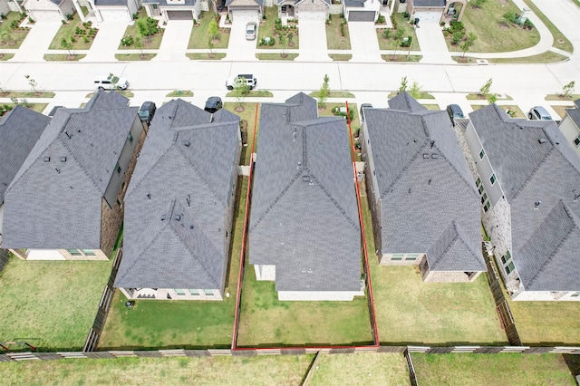 drone / aerial view featuring a residential view