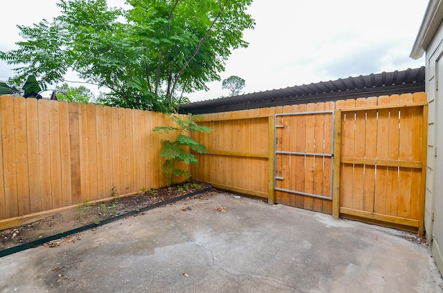 view of patio / terrace with fence
