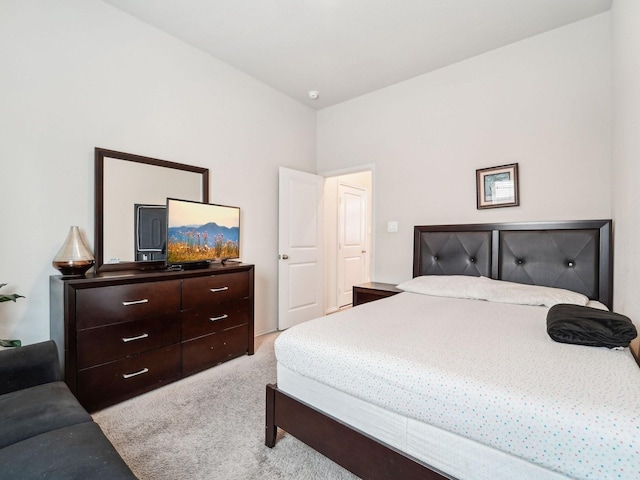 bedroom featuring carpet