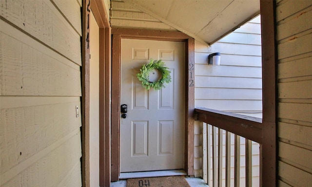 view of property entrance