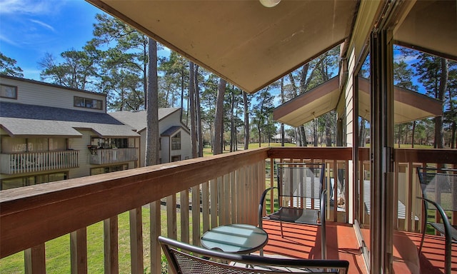 view of balcony