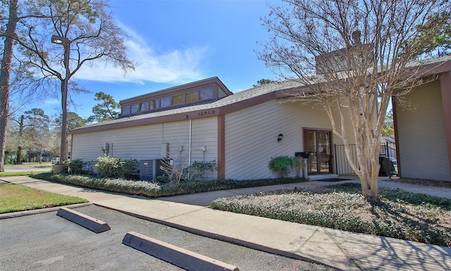 view of home's exterior featuring central AC unit