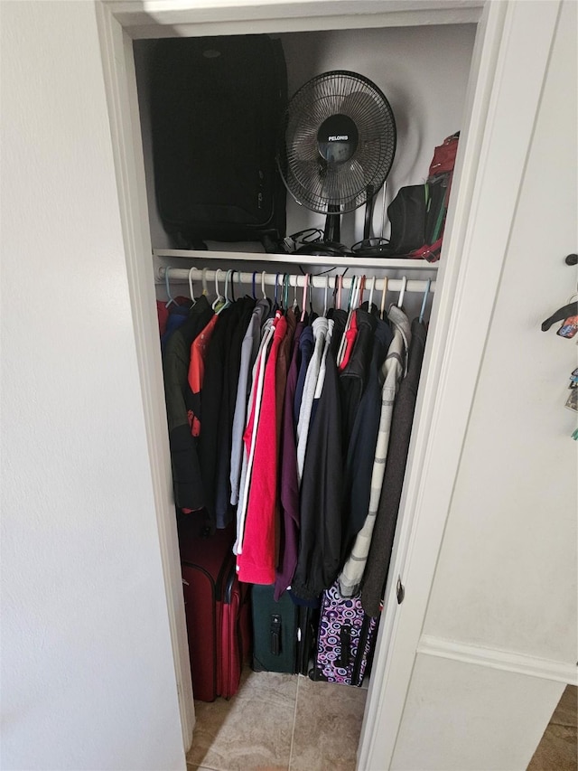 view of closet