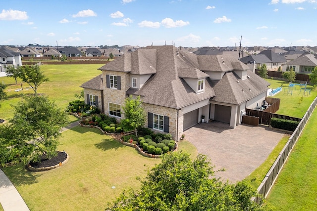 drone / aerial view featuring a residential view