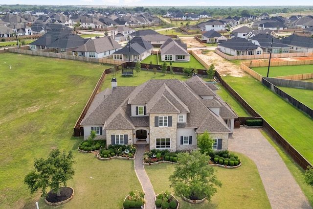 bird's eye view featuring a residential view