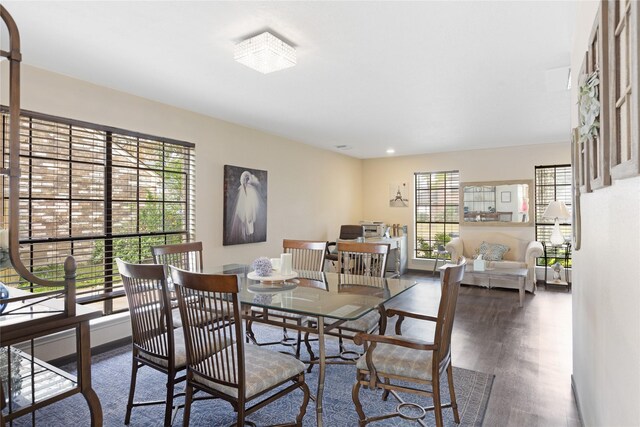 2021 Caravel Dr, League City, TX 77573 - dining space featuring plenty of natural light and wood finished floors