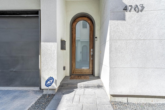 4707 Jackson St, Houston, TX 77004 - doorway to property with stucco siding