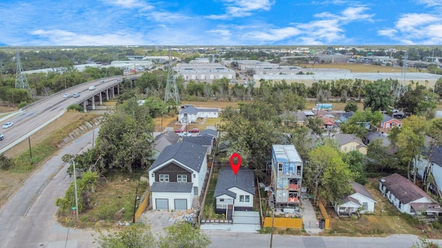 bird's eye view with a residential view