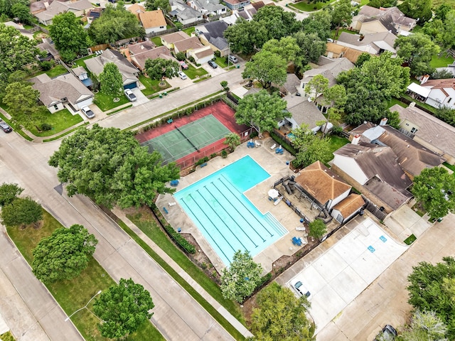 drone / aerial view featuring a residential view