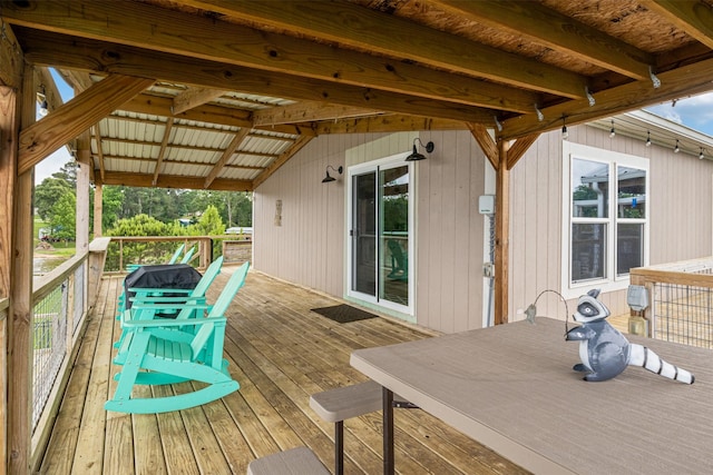 620 Lagoon Dr, Point Blank, TX 77364 - view of wooden terrace
