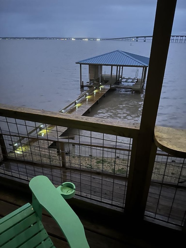 620 Lagoon Dr, Point Blank, TX 77364 - dock area featuring a water view and boat lift