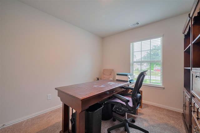 2903 Blue Mist Bnd, Brookshire, TX 77423 - home office with baseboards and carpet floors
