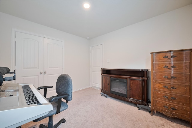2903 Blue Mist Bnd, Brookshire, TX 77423 - office with light colored carpet and baseboards