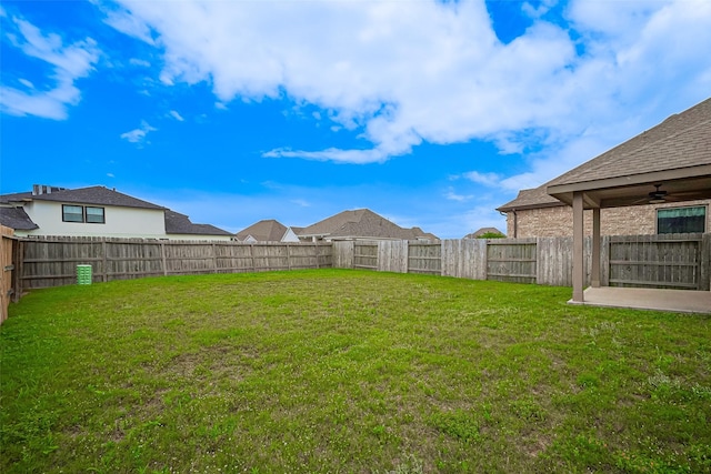 2903 Blue Mist Bnd, Brookshire, TX 77423 - view of yard with ceiling fan and a patio area