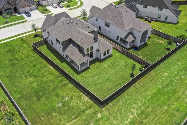 drone / aerial view with a residential view