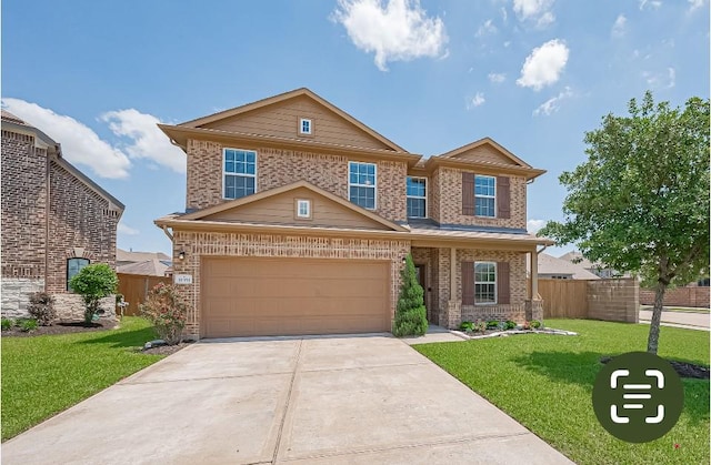 11351 Needlerock Ct, Humble, TX 77396 - view of front of home with brick siding and driveway