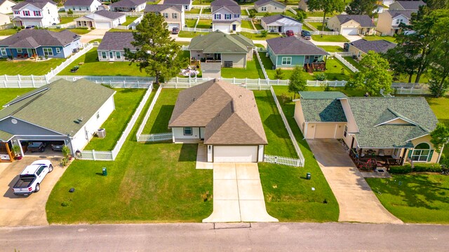 bird's eye view featuring a residential view