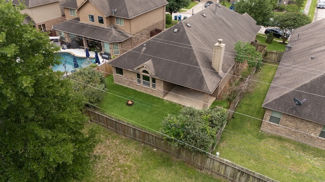 birds eye view of property