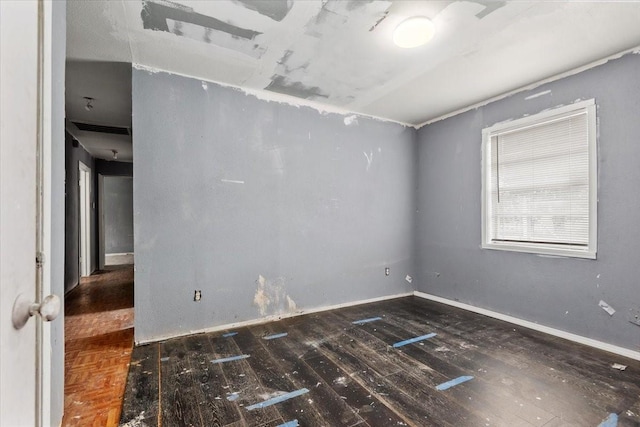 6201 Batterson St, Houston, TX 77026 - unfurnished room featuring baseboards and wood finished floors