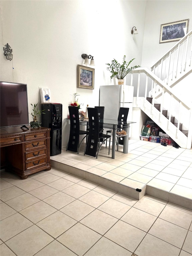 12606 Newbrook Dr, Houston, TX 77072 - tiled living room with stairs